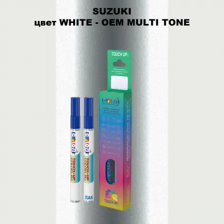 Карандаш-маркер с краской SUZUKI, цвет WHITE - 2-х цветное покрытие