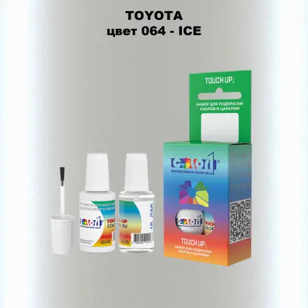 Краска для сколов во флаконе с кисточкой TOYOTA, цвет 064 - ICE