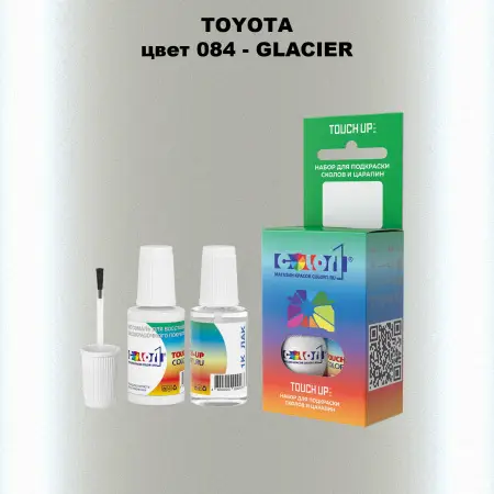 Краска для сколов во флаконе с кисточкой TOYOTA, цвет 084 - GLACIER