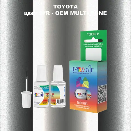 Краска для сколов во флаконе с кисточкой TOYOTA, цвет 27R - 2-х цветное покрытие