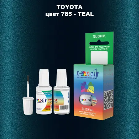 Краска для сколов во флаконе с кисточкой TOYOTA, цвет 785 - TEAL