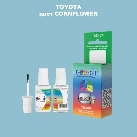 Краска для сколов во флаконе с кисточкой TOYOTA, цвет - CORNFLOWER