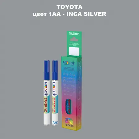 Карандаш-маркер с краской TOYOTA, цвет 1AA - INCA SILVER