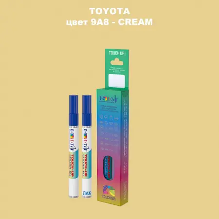 Карандаш-маркер с краской TOYOTA, цвет 9A8 - CREAM