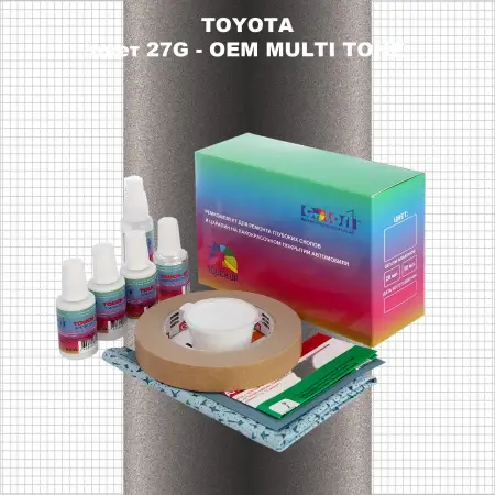 Ремкомплект для ремонта глубоких сколов и царапин TOYOTA, цвет 27G - 2-х цветное покрытие