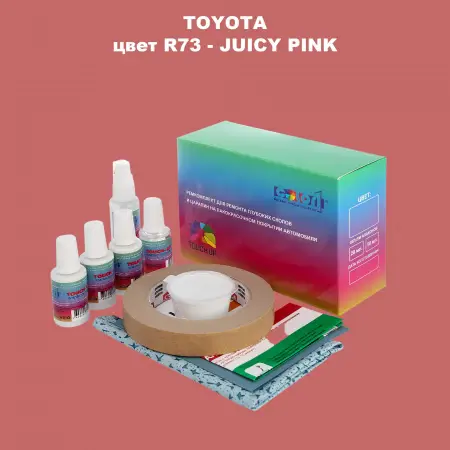 Ремкомплект для ремонта глубоких сколов и царапин TOYOTA, цвет R73 - JUICY PINK