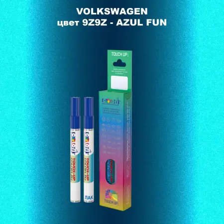 Карандаш-маркер с краской VOLKSWAGEN, цвет 9Z9Z - AZUL FUN
