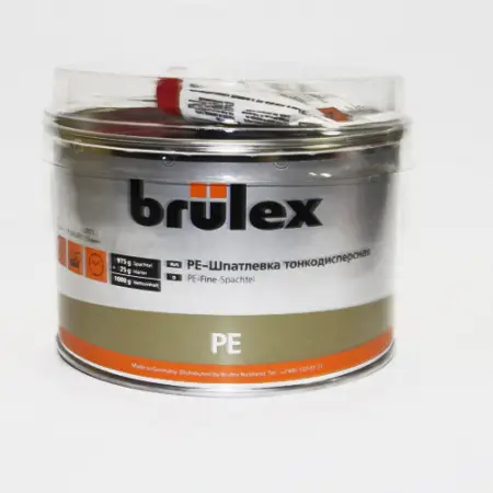 BRULEX PE-Шпатлевка тонкодисперсная с отвердителем, 1кг