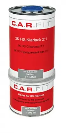 CARFIT Прозрачный лак HS 1л. вкл. отвердитель 0,5 л (комплект)