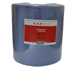 CARFIT Салфетки двухслойные адсорбирующие, без ворса, голубые, 38х37см, 1000штук/рулон