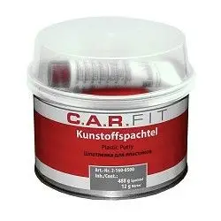 CARFIT Шпатлевка для пластиков, 0,5 кг.(включая отвердитель + шпатель)