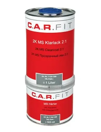 CARFIT Прозрачный лак MS 1л. вкл. отвердитель 0,5 л (комплект)