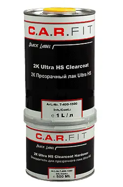 CARFIT 2К Прозрачный лак Ultra HS (1л) + Отвердитель для прозрачного лака Ultra HS (500мл)