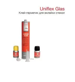CARSYSTEM Uniflex glas HM набор - Клей-герметик "быстрый", праймер, очиститель, аппликатор, черный, высокомоду