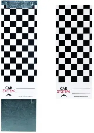 CARSYSTEM Color Match Card Paper - Пластина для тест-напыла с держателем, картон (250шт.)