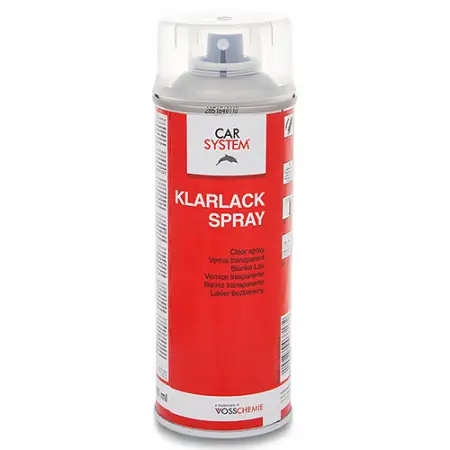 CARSYSTEM Klarlack Spray - Аэрозольный прозрачный блестящий лак, 400мл