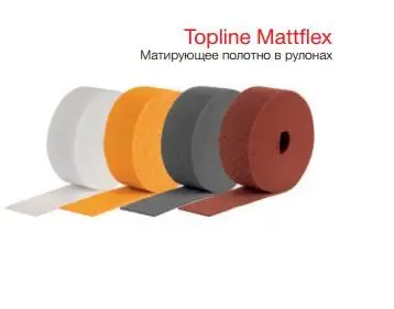CARSYSTEM Шлифовальный рулон TOPLINE Mattflex 115 мм х 10м красный сверхтонкий