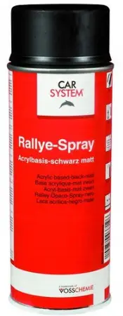 CARSYSTEM Rallye Spray Matt - Аэрозольная краска черная матовая, 400мл