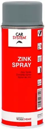 CARSYSTEM Zink Spray - Краска-спрей для оцинкования поверхностей, сварочный грунт, серый (400мл)