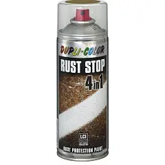 Dupli Color RUST STOP Аэрозольная эмаль по ржавчине 4 в 1 серебристая (RAL 9006) 0,4л