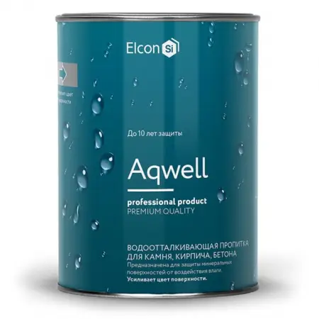 Пропитка с эффектом мокрого камня Elcon Aqwell, 0,9л