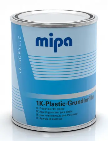 Mipa 1К Plastic Grundierfiller Универсальный грунт по пластику (праймер + наполнитель), светло-серый, 1л