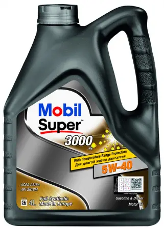 Масло моторное Mobil Super 3000 X1 5W40 синтетическое 4 л