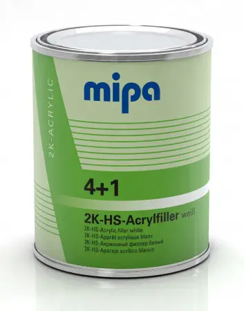 2K HS Грунт наполнитель Mipa, в комплекте с отвердителем (100мл + 25мл)