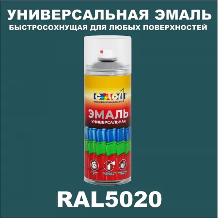 RAL 5020 универсальная аэрозольная краска, спрей 400мл