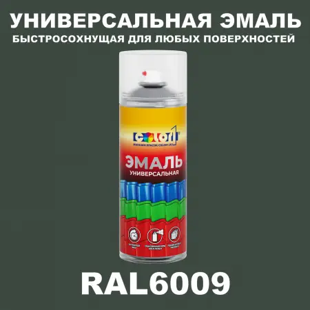 RAL 6009 универсальная аэрозольная краска, спрей 400мл