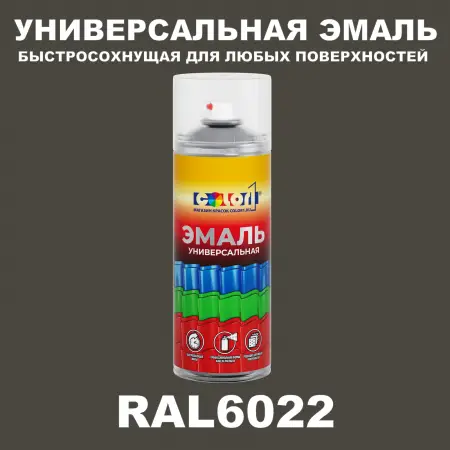 RAL 6022 универсальная аэрозольная краска, спрей 400мл
