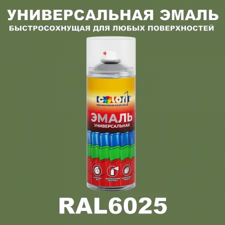 RAL 6025 универсальная аэрозольная краска, спрей 400мл