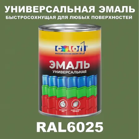 Краска автомобильная универсальная, цвет RAL 6025, в комплекте с отвердителем (растворителем), 1кг + 0,5л