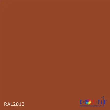 2K Аэрозольная полиуретановая эмаль, спрей 400мл, цвет RAL 2013 Перламутрово-оранжевый 