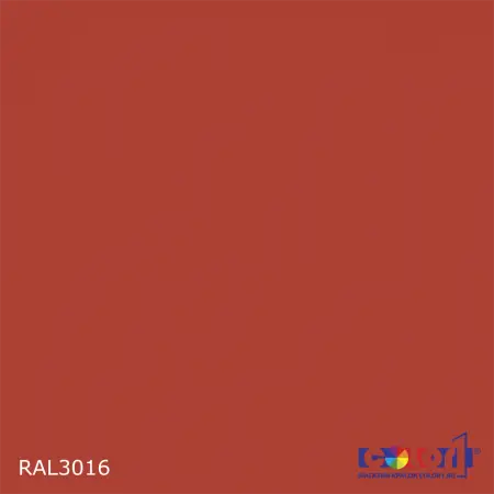 Краска автомобильная универсальная, цвет RAL 3016, в комплекте с отвердителем (растворителем), 1кг + 0,5л