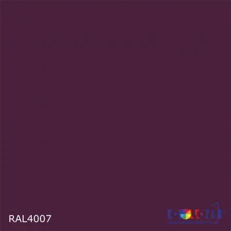 Краска автомобильная универсальная, цвет RAL 4007, в комплекте с отвердителем (растворителем), 1кг + 0,5л