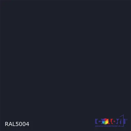 Краска автомобильная универсальная, цвет RAL 5004, в комплекте с отвердителем (растворителем), 1кг + 0,5л