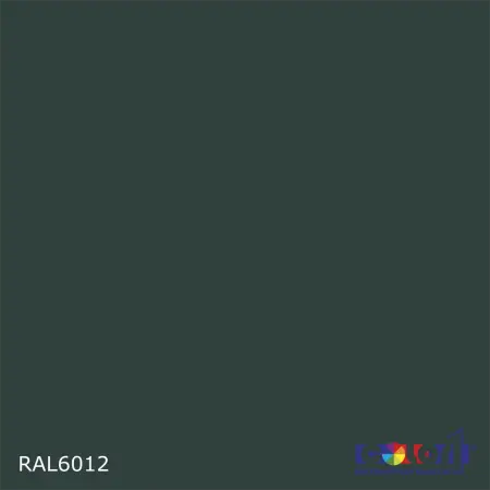 2K Аэрозольная полиуретановая эмаль, спрей 400мл, цвет RAL 6012 Черно-зеленый 