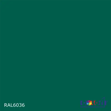 2K Аэрозольная полиуретановая эмаль, спрей 400мл, цвет RAL 6036 Перламутровый опаловый зеленый 