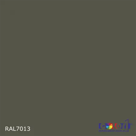 2K Аэрозольная полиуретановая эмаль, спрей 400мл, цвет RAL 7013 Коричнево-серый 
