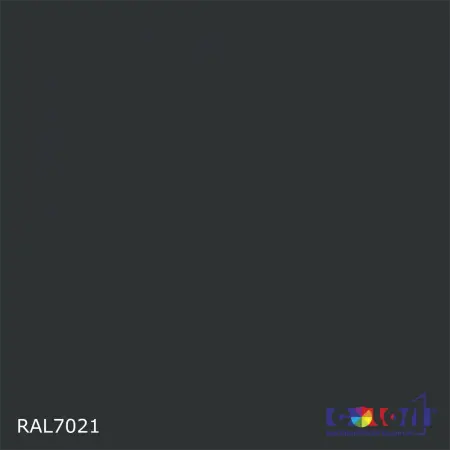 2K Аэрозольная полиуретановая эмаль, спрей 400мл, цвет RAL 7021 Черно-серый 