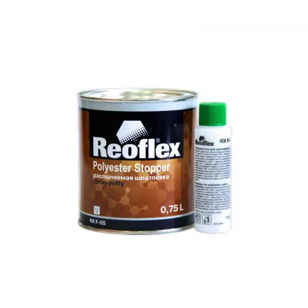 Шпатлевка жидкая Spray REOFLEX (основа+отверд.), уп. 0,75+0,05л