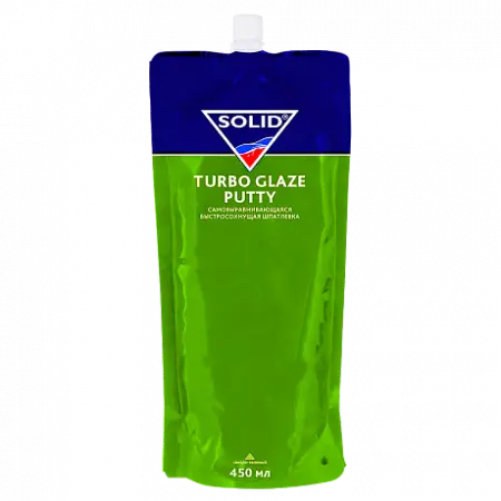 SOLID TURBO GLAZE PUTTY (фасовка 450ml-572гр.) Самовыравнивающаяся быстросохнущая шпатлевка 
