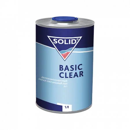 SOLID BASIC CLEAR (1000 мл) - двухкомпонентный акрил-уретановый лак 2+1