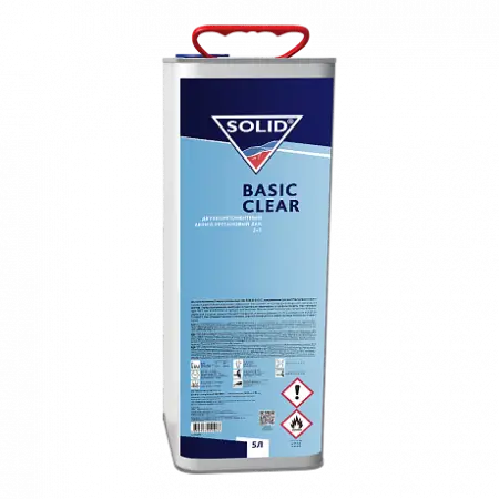 SOLID BASIC CLEAR (5000 мл) - двухкомпонентный акрил-уретановый лак 2+1  