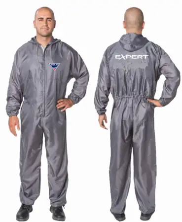 SOLID Polyester Spray Coverall (XL) - комбинезон малярный, полиэстер, серый 