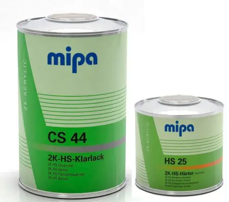 Mipa 2K HS 2+1 CS44 Керамический лак, в комплекте c oтвердителем HS25 (1л + 0,5л)