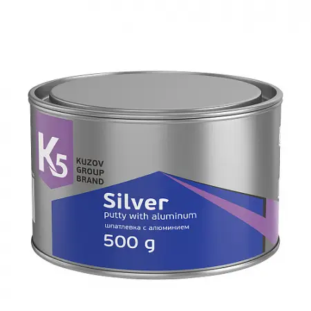 Шпатлевка К5 Silver с алюминием 500 г