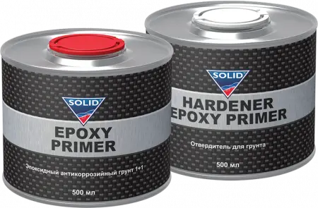 SOLID PROFESSIONAL LINE EPOXI PRIMER 1+1 - эпоксид. антикороз. грунт (500мл) (в комп. с отв)