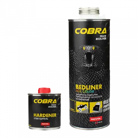 NOVOL COBRA TRUCK BEDLINER Колеруемое защитное покрытие повышенной прочности (комплект) 0,6л+0,2л